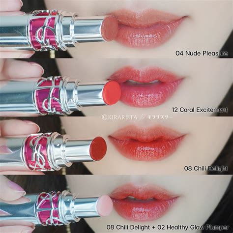 ysl gloss volupte swatches|ysl candy glaze 14.